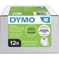 Dymo 13186 S0722420 Original White Shipping Name Badge Labels 101mm x 54mm 12 x 220 Labels Dymo 13186 S0722420 Original White Shipping Name Badge Labels 101mm x 54mm 12 x 220 Labels