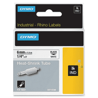 Dymo 18051 S0718260 Black on White Heat Shrink Tubing 6mm x 1.5m Dymo 18051 S0718260 Black on White Heat Shrink Tubing 6mm x 1.5m
