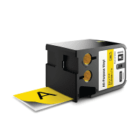 Dymo 1868775 Original Black on Yellow Vinyl Labelling Tape 54mm x 7m