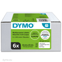 Dymo 2093094 Original White Labels 32mm x 57mm 6 Pack 6 x 1000 Labels Dymo 2093094 Original White Labels 32mm x 57mm 6 Pack 6 x 1000 Labels
