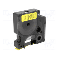 Dymo 45018 S0720580 Original D1 Black on Yellow Labelling Tape 12mm x 7m