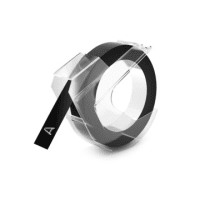Dymo 520109 S0898130 Original White on Black Embossing Tape 9mm x 3m