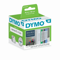 Dymo 99018 S0722470 Original White Small Lever Arch Labels 190mm x 38mm