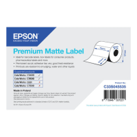 Epson C33S045535 Original White Premium Matte Labels 76mm x 127mm 265 Labels Epson C33S045535 Original White Premium Matte Labels 76mm x 127mm 265 Labels