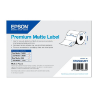 Epson C33S045725 Original White Premium Matte Labels 76mm x 51mm 2310 Labels Epson C33S045725 Original White Premium Matte Labels 76mm x 51mm 2310 Labels