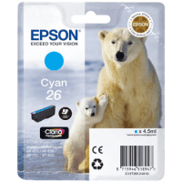 Epson 26 Cyan Ink Cartridge Original Epson 26 Cyan Ink Cartridge Original