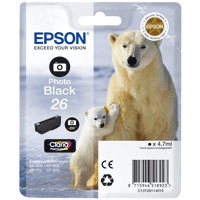 Epson 26 Photo Black Ink Cartridge Original Epson 26 Photo Black Ink Cartridge Original