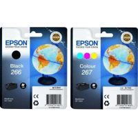 Epson 266 267 Original Black Colour Ink Cartridge 2 Pack