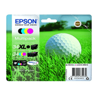 Epson 34XL 34 C13T34794010 Original High Capacity Black Standard Capacity Colour Ink Cartridge 4 Pack Epson 34XL 34 C13T34794010 Original High Capacity Black Standard Capacity Colour Ink Cartridge 4 Pack