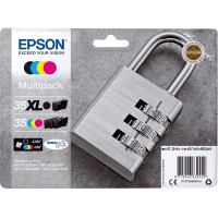 Epson 35XL 35 C13T35994010 Original High Capacity Black Standard Capacity Colour Ink Cartridge 4 Pack Epson 35XL 35 C13T35994010 Original High Capacity Black Standard Capacity Colour Ink Cartridge 4 Pack