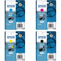 Epson 408L Black and Colour High Capacity Ink Cartridge 4 Pack Original Epson 408L Black and Colour High Capacity Ink Cartridge 4 Pack Original