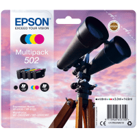 Epson 502 Black Colour Ink Cartridge 4 Pack Original Epson 502 Black Colour Ink Cartridge 4 Pack Original