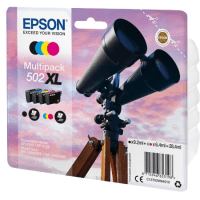 Epson 502XL Black Colour Ink Cartridge 4 Pack Original Epson 502XL Black Colour Ink Cartridge 4 Pack Original