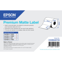 Epson C33S045723 Original Premium Matte Label 102mm x 76mm 1570 Labels Epson C33S045723 Original Premium Matte Label 102mm x 76mm 1570 Labels