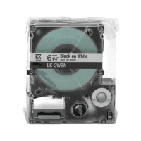 Epson LK 2WBN C53S652003 Original Black on White Labelling Tape 6mm x 9m