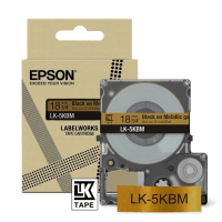 Epson LK 5KBM C53S672093 Original Black on Metallic Gold Label Tape Cartridge 18mm x 9m Epson LK 5KBM C53S672093 Original Black on Metallic Gold Label Tape Cartridge 18mm x 9m