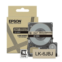Epson LK 6JBJ C53S672092 Original Black on Matte Beige Label Tape Cartridge 24mm x 8m Epson LK 6JBJ C53S672092 Original Black on Matte Beige Label Tape Cartridge 24mm x 8m
