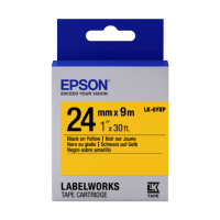 Epson LK 6YBP C53S656005 Original Black on Yellow Labelling Tape 24mm x 9m Epson LK 6YBP C53S656005 Original Black on Yellow Labelling Tape 24mm x 9m