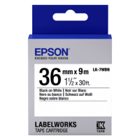 Epson LK 7WBN C53S657006 Original Black on White Labelling Tape 36mm x 9m Epson LK 7WBN C53S657006 Original Black on White Labelling Tape 36mm x 9m