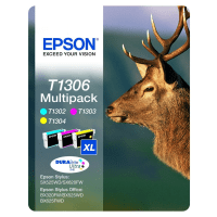 Epson T1306 Extra High Capacity Colour Ink Cartridge 3 Pack Original