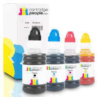 Epson T664 BK C M Y Compatible Black Colour Ink Bottle 4 Pack Epson T664 BK C M Y Compatible Black Colour Ink Bottle 4 Pack