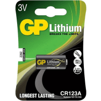 GP CR123A 3V Lithium Battery 1 Pack GP CR123A 3V Lithium Battery 1 Pack