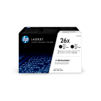 HP 26X CF226XD Original High Capacity Black Toner Cartridge Twinpack HP 26X CF226XD Original High Capacity Black Toner Cartridge Twinpack