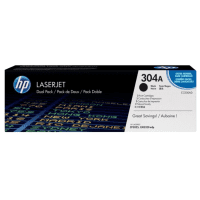 HP 304A CC530AD Original Black Toner Cartridge Twinpack HP 304A CC530AD Original Black Toner Cartridge Twinpack