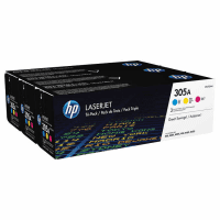 HP 305A CF370AM Original Cyan Magenta Yellow 3 Toner Cartridge Pack HP 305A CF370AM Original Cyan Magenta Yellow 3 Toner Cartridge Pack