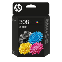 HP 308 6L6S6UE Black and Colour Multipack Original HP 308 6L6S6UE Black and Colour Multipack Original