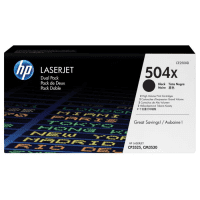 HP 504X CE250XD Original Black Toner Cartridge Twinpack HP 504X CE250XD Original Black Toner Cartridge Twinpack