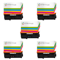 HP 507A CE400X 2 CE401A CE402A CE403A Compatible Black and Colour Toner Cartridge Pack HP 507A CE400X 2 CE401A CE402A CE403A Compatible Black and Colour Toner Cartridge Pack