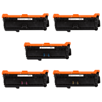 HP 507A CE400X 2 CE401A CE402A CE403A Compatible Black and Colour Toner Cartridge Pack