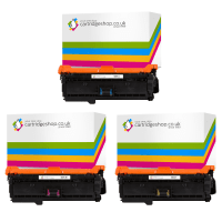 HP 507A Compatible Colour Toner Cartridge 3 Pack