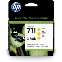 HP 711 CZ136A Original Yellow Ink Cartridge 3 Pack HP 711 CZ136A Original Yellow Ink Cartridge 3 Pack