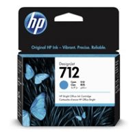HP 712 Cyan Ink Cartridge Original