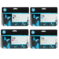 HP 738 Original Black and Colour Ink Cartridge Multipack HP 738 Original Black and Colour Ink Cartridge Multipack