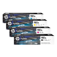 HP 981A J3M68A 69A 70A 71A Original Page Wide Black and Colour Ink Cartridge Pack