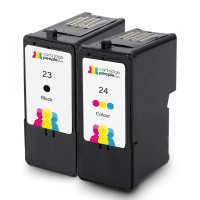 Lexmark 23 18C1523E 24 18C1524E Compatible Black Colour Ink Cartridge Pack