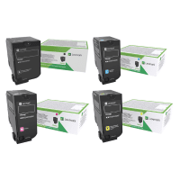 Lexmark 24B651 4 Toner Cartridge Multipack Original