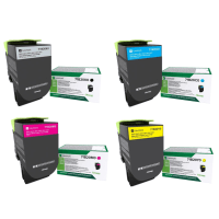 Lexmark 71B20 Original Return Program Black Colour Toner Cartridge 4 Pack