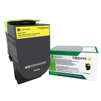 Lexmark 71B2HY0 Yellow High Capacity Return Programme Toner Cartridge Original