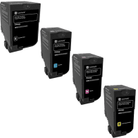 Lexmark 74C2H Original High Capacity Black Colour Return Program Toner Multipack