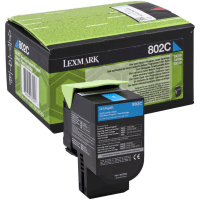 Lexmark 802C Cyan Toner Cartridge Original
