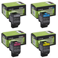Lexmark 802S Original Black Colour Toner 4 Pack Lexmark 802S Original Black Colour Toner 4 Pack