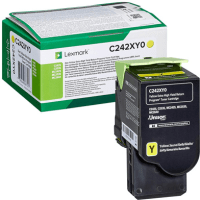 Lexmark C242XY0 Yellow Extra High Capacity Return Program Toner Cartridge Original