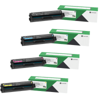 Lexmark C342X Black and Colour High Capacity Toner Cartridge 4 Pack Original Lexmark C342X Black and Colour High Capacity Toner Cartridge 4 Pack Original