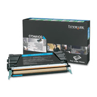 Lexmark C734A1CG Cyan Toner Cartridge Original