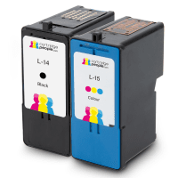Lexmark No.14 18C2090 No.15 18C2110 Compatible Black Colour Ink Cartridge Pack