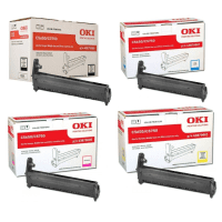 OKI 4387000 BK C M Y Original Black Colour Drum Unit Multipack